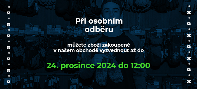 Osobní odběr do 24. prosince do 12 h